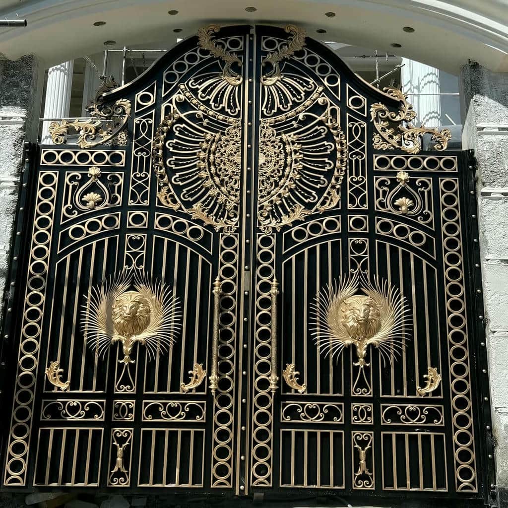 قیمت درب حیاط فلزی ویلایی فرفورژه در کاشان