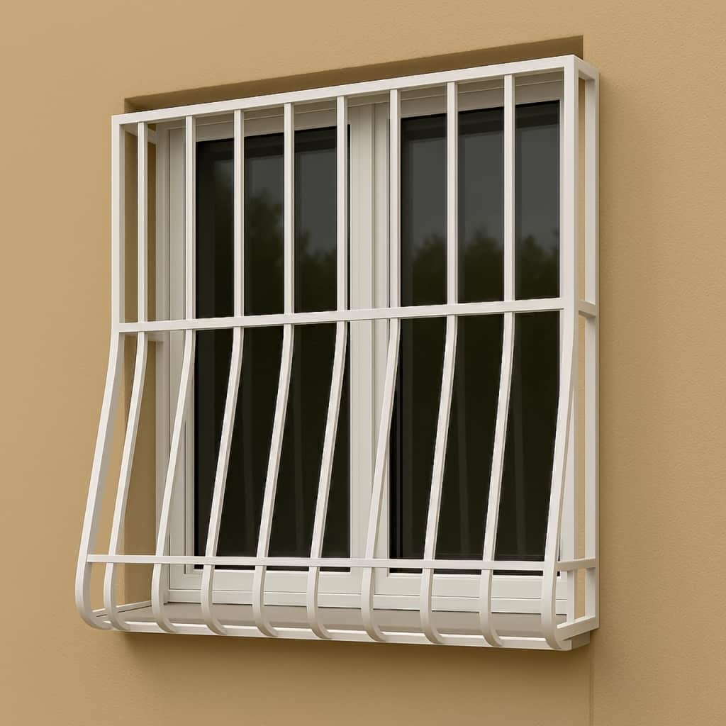 حفاظ پنجره با نصب محکم روی دیوار