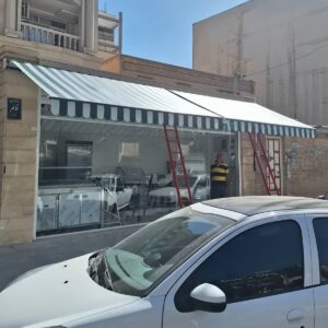 سایبان برقی صنعتی برای فضاهای کاری