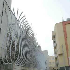 حفاظ روی دیوار با مدل شاخ گوزنی متراکم
