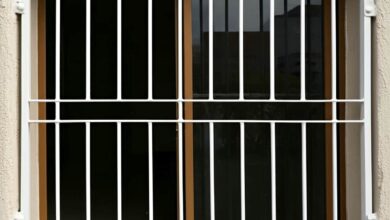 سفارش حفاظ پنجره ساده، مدرن و فرفورژه هماهنگ با نمای ساختمان