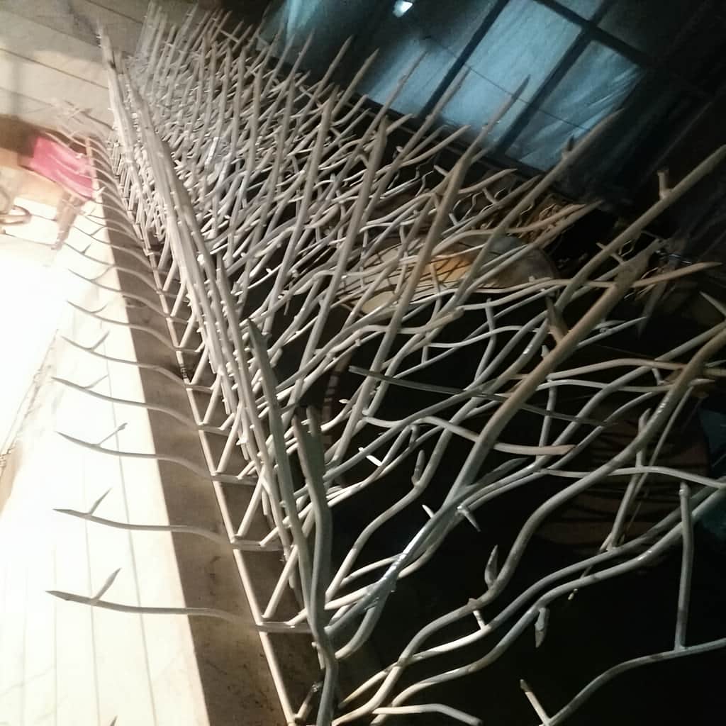 جزئیات جوشکاری حفاظ بوته ای دیوار پرتراکم
