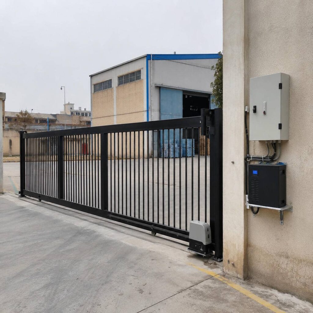 نصب جک پارکینگ دو لنگه سنگین با هندسه دقیق پایه