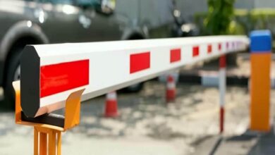 10 نمونه راهبند بازویی LED دار پارکینگ