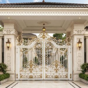 10 طرح درب پارکینگ آهنی ساده قاب دار
