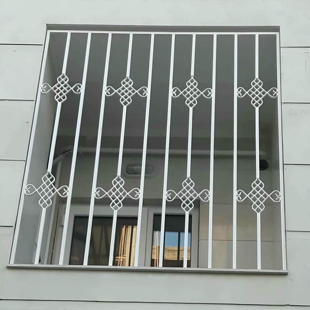 حفاظ پنجره پروفیلی قوطی آهنی هندسی با جوش دقیق