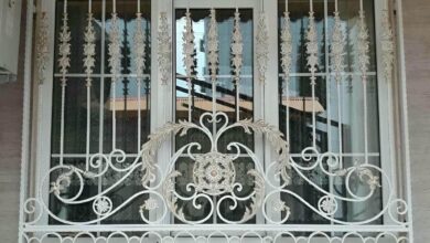 6 نمونه حفاظ پنجره فرفورژه گل نرده