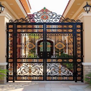 8 طرح درب پارکینگ فلزی دو لنگه