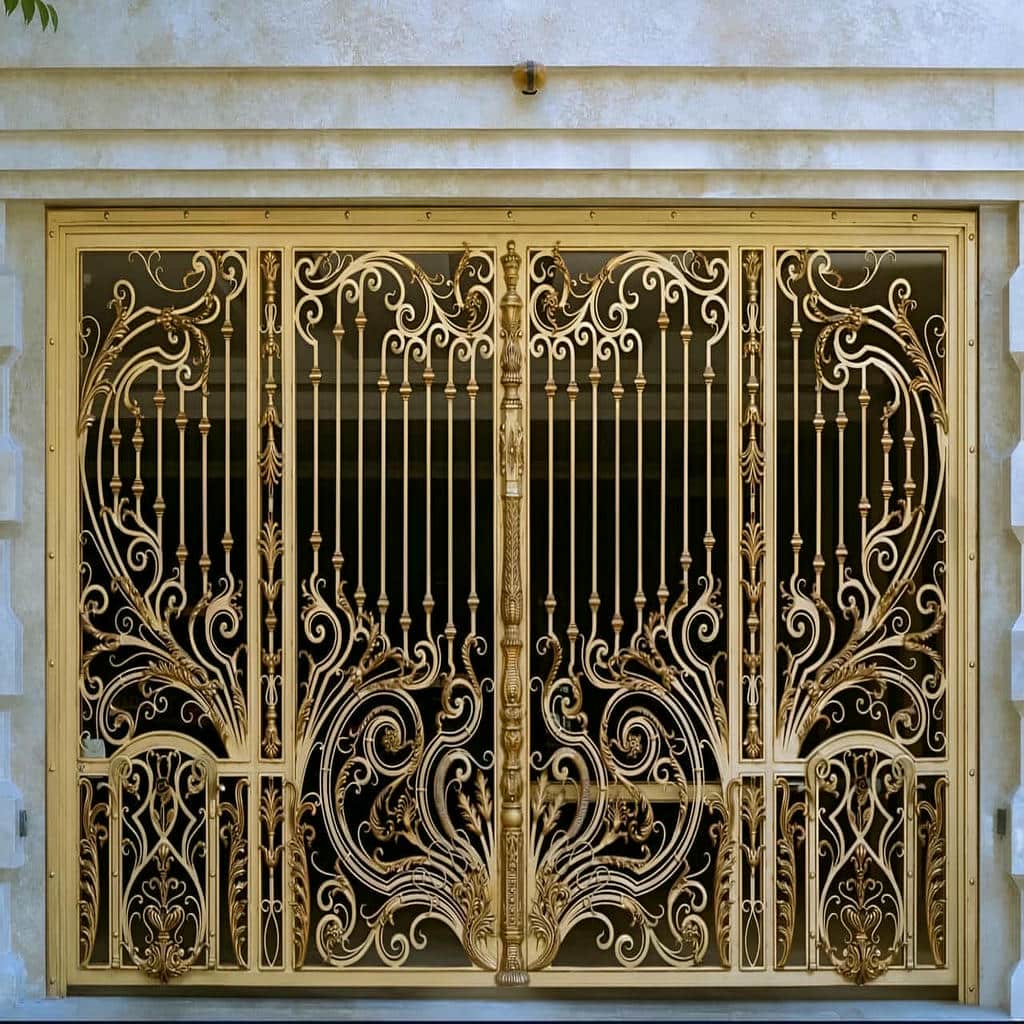 اجرای درب پارکینگ CNC پنل فلزی با بررسی تراکم برش