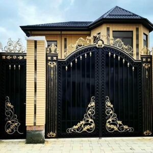 14 طرح درب ویلا مدرن نمای سنگی