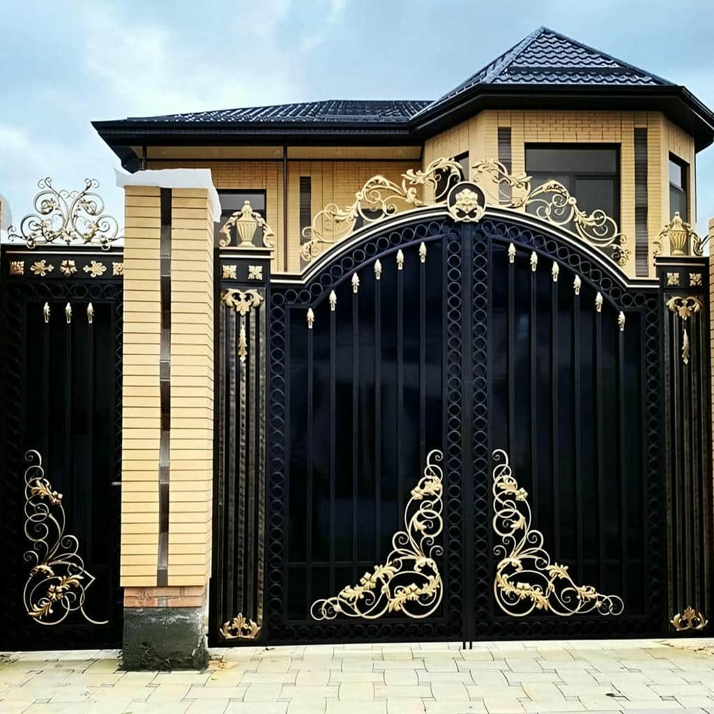 14 طرح درب ویلا مدرن نمای سنگی