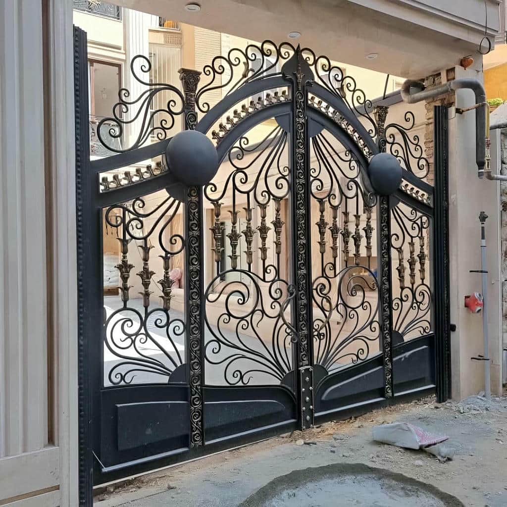 خرید درب ویلا مدرن نمای سنگی با مشاوره انتخاب طرح