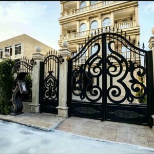 14 طرح درب فلزی ریلی باغ