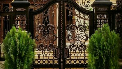 12 مدل درب حیاط بزرگ پارکینگ