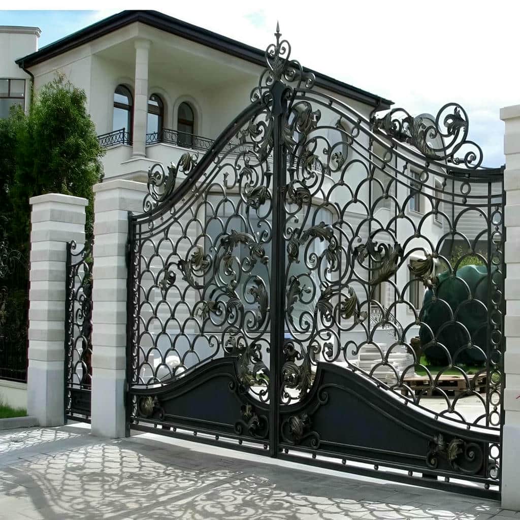 سفارش درب پارکینگ دو لنگه عریض متناسب با عرض دهانه