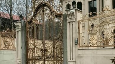 13 نمونه درب باغ فلزی لولایی