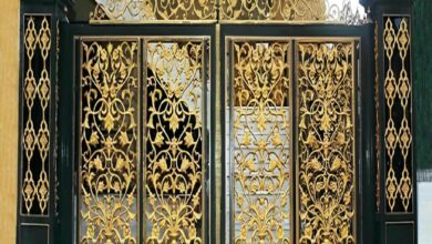 6 طرح درب فلزی CNC حیاط