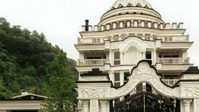 10 طرح درب پارکینگ آهنی ریلی