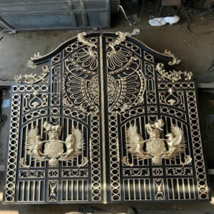 6 طرح درب فلزی دو لنگه پارکینگ