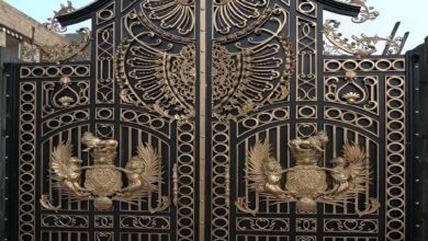 6 طرح درب آهنی حیاط طرح مدرن