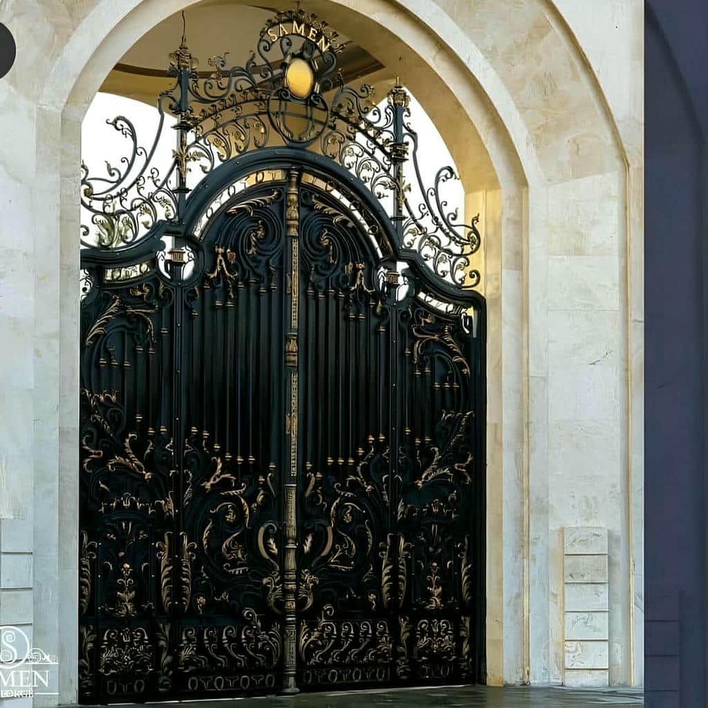 سفارش درب حیاط بزرگ پارکینگ متناسب با نوع تردد