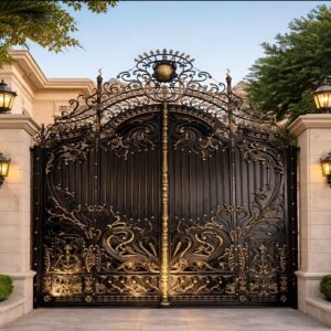 11 مدل درب حیاط طاق دار