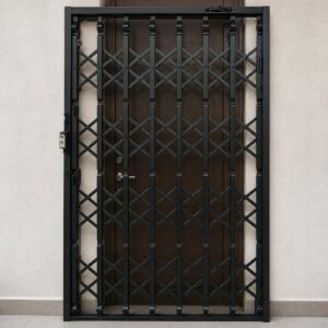 9 نمونه درب آکاردئونی چهار گل لوزی