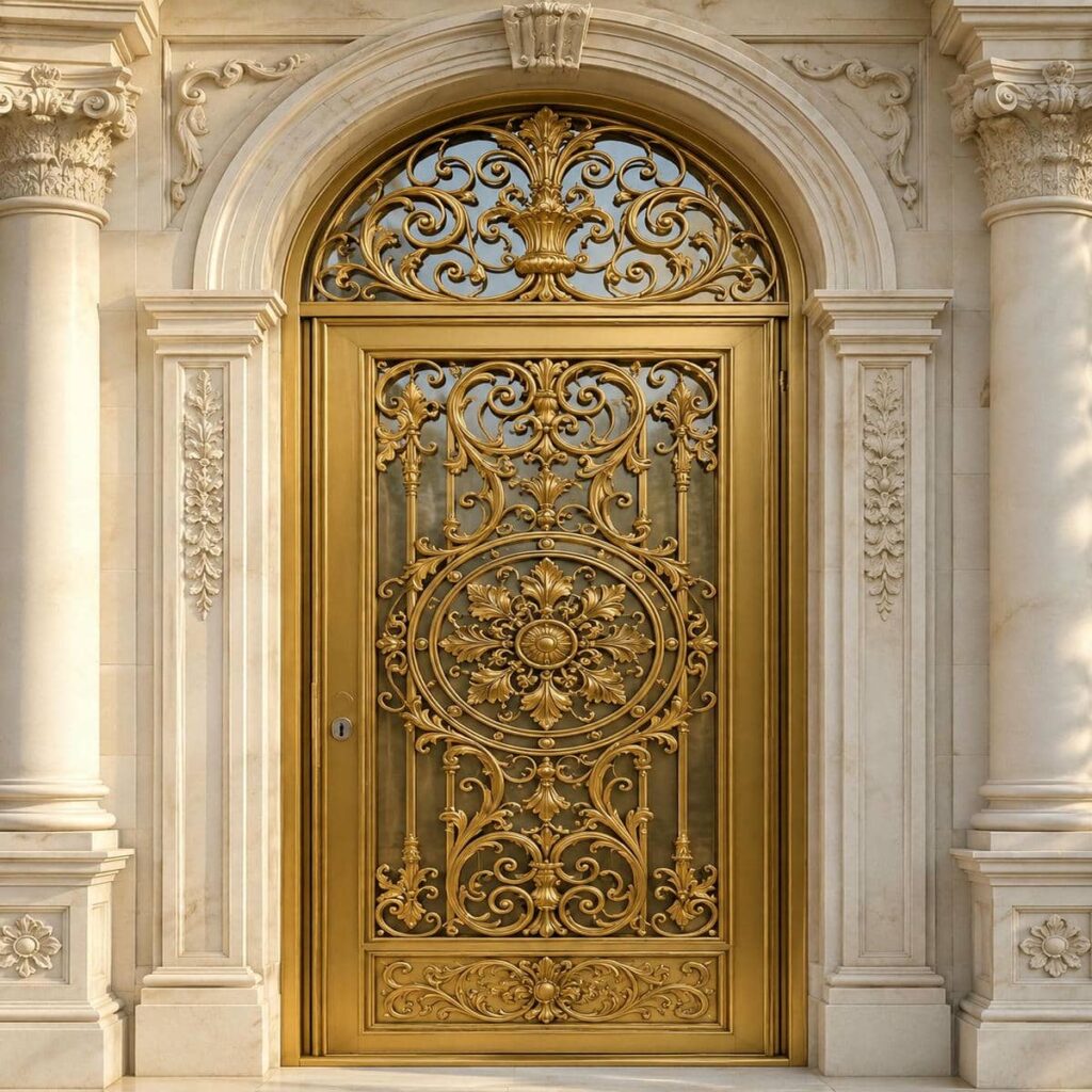 درب حیاط کوچک نفررو با مشاوره انتخاب طرح