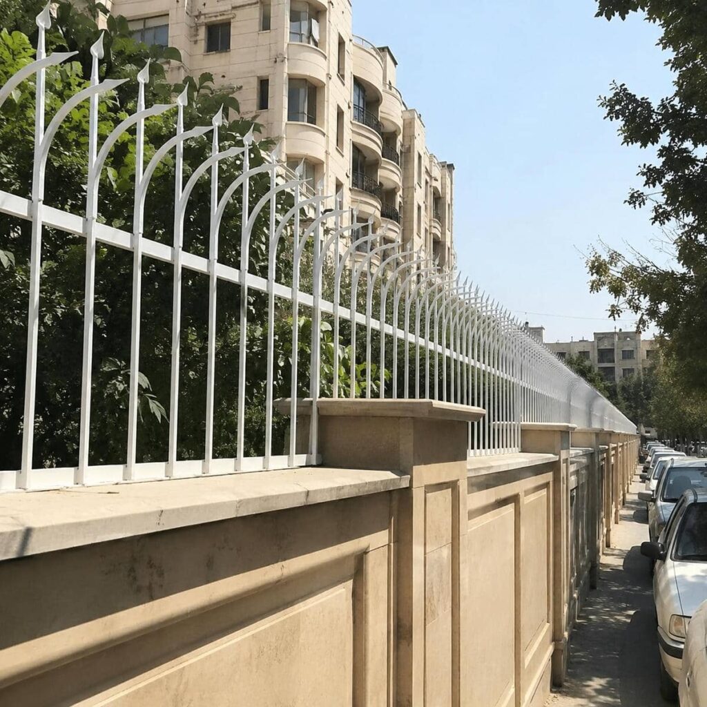خدمات نصب حفاظ دیوار شیک روی سنگ تراورتن با کنترل پایه