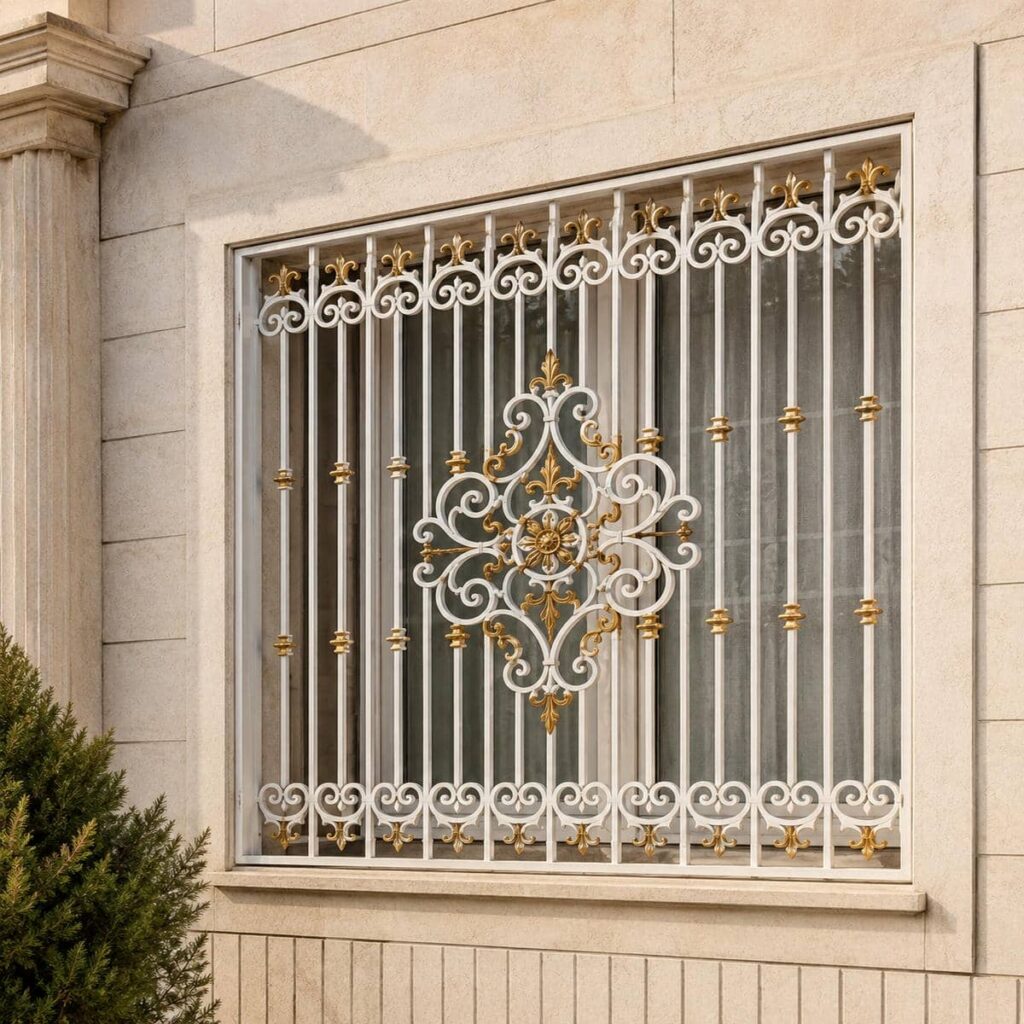 حفاظ پنجره شیک قاب دار هندسی با جوش دقیق