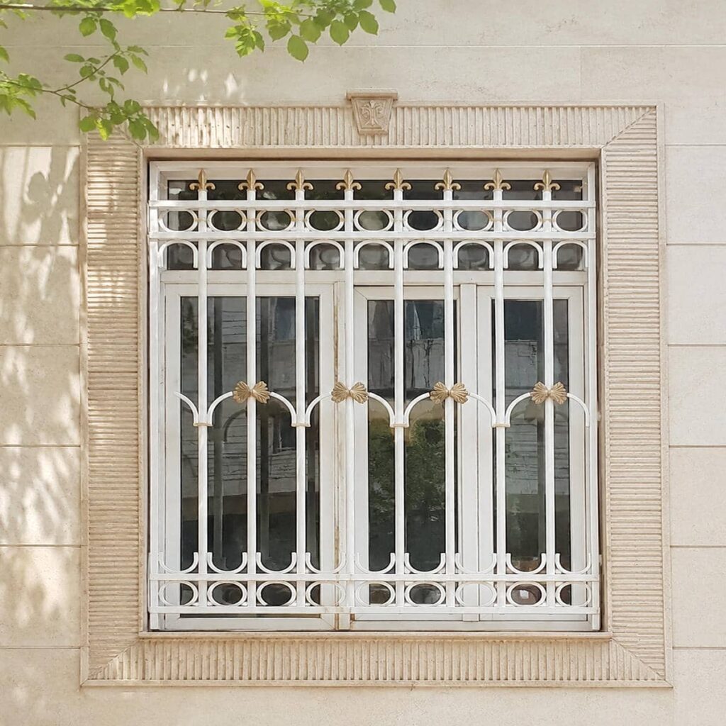 حفاظ پنجره جای گلدان دار سبدی با کلاف جلوی مستحکم