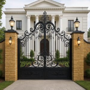 7 نمونه درب پارکینگ سنگین شاسی دوبل