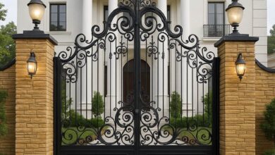 7 نمونه درب پارکینگ سنگین شاسی دوبل