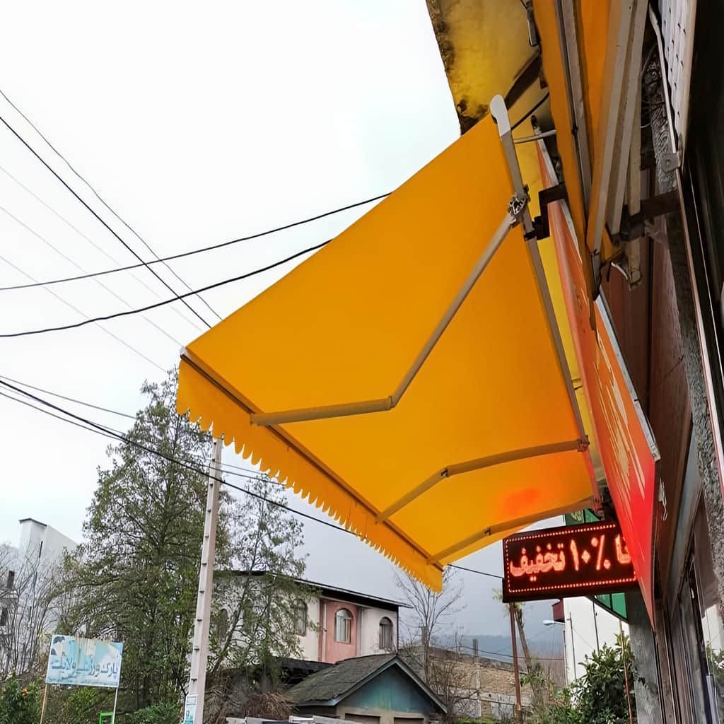 سایبان برقی بازویی رنگی