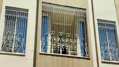 حفاظ پنجره آهنی با جوشکاری تمیز