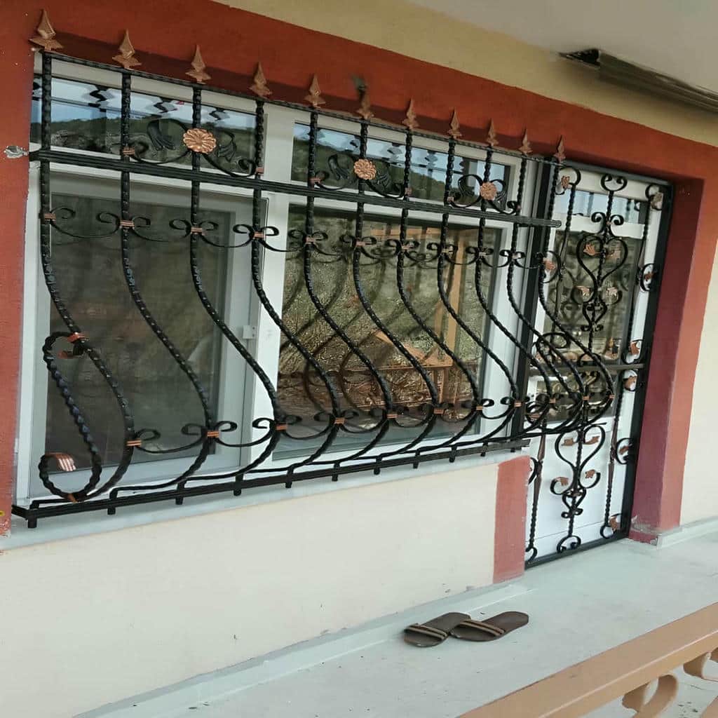 نرده پنجره اتصالات مقاوم فلزی