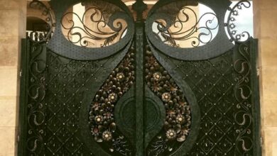 درب ویلا فلزی با طراحی سفارشی
