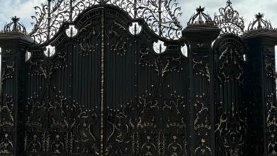 درب ویلا فلزی با طراحی سفارشی