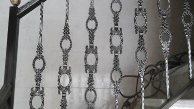 نرده فرفورژه بالکن فلزی کلاسیک
