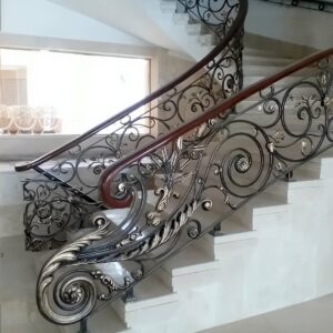 نرده فرفورژه راه پله فلزی