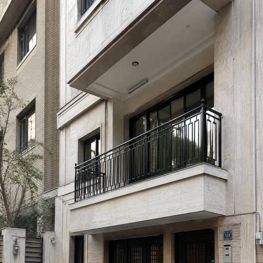 نرده تراس ویلای لوکس