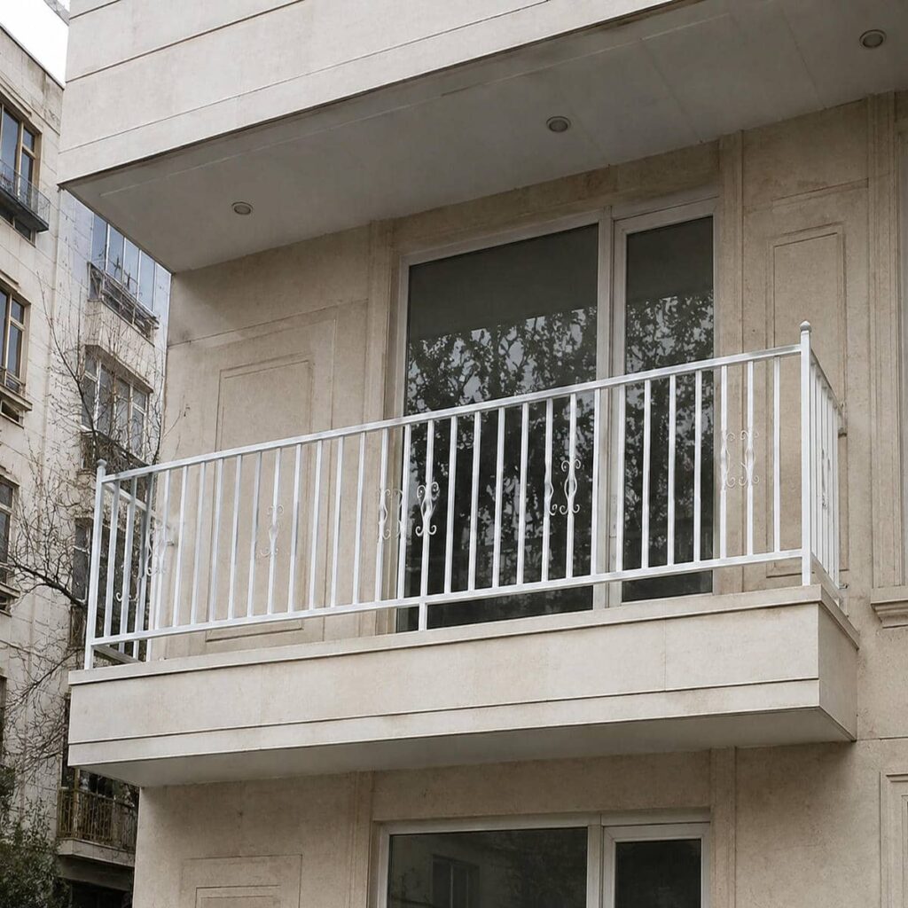 نرده تراس با جوشکاری تمیز