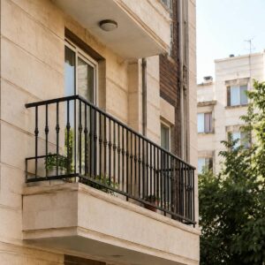نرده چوبی راه پله چوب مقاوم