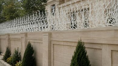 حفاظ فلزی دیوار ساده فلزی