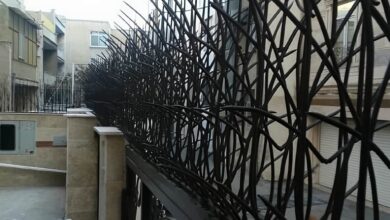 حفاظ نیزار فلزی با طراحی عمودی