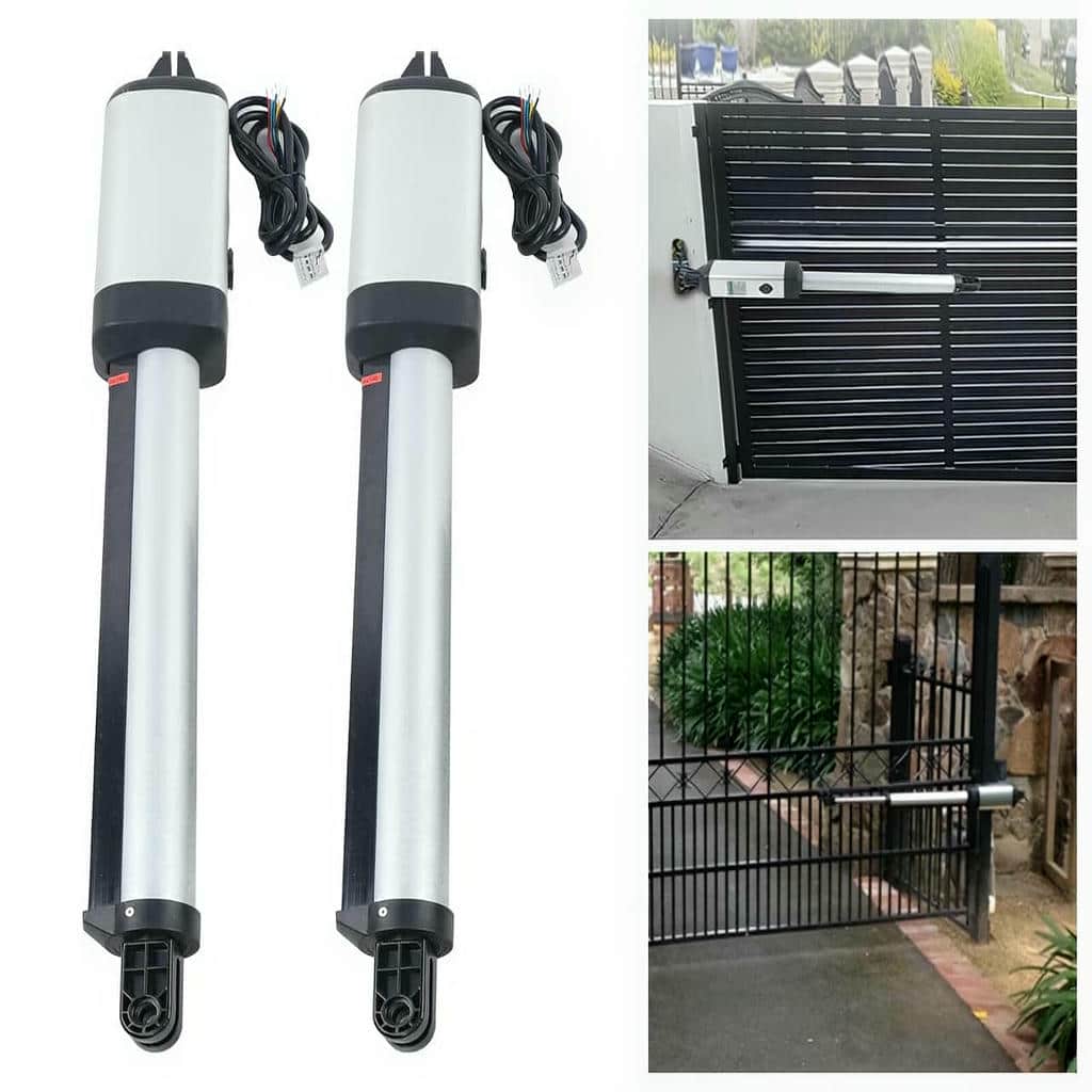 جک پارکینگی مشکی کنار ستون آجری ورودی بزرگ