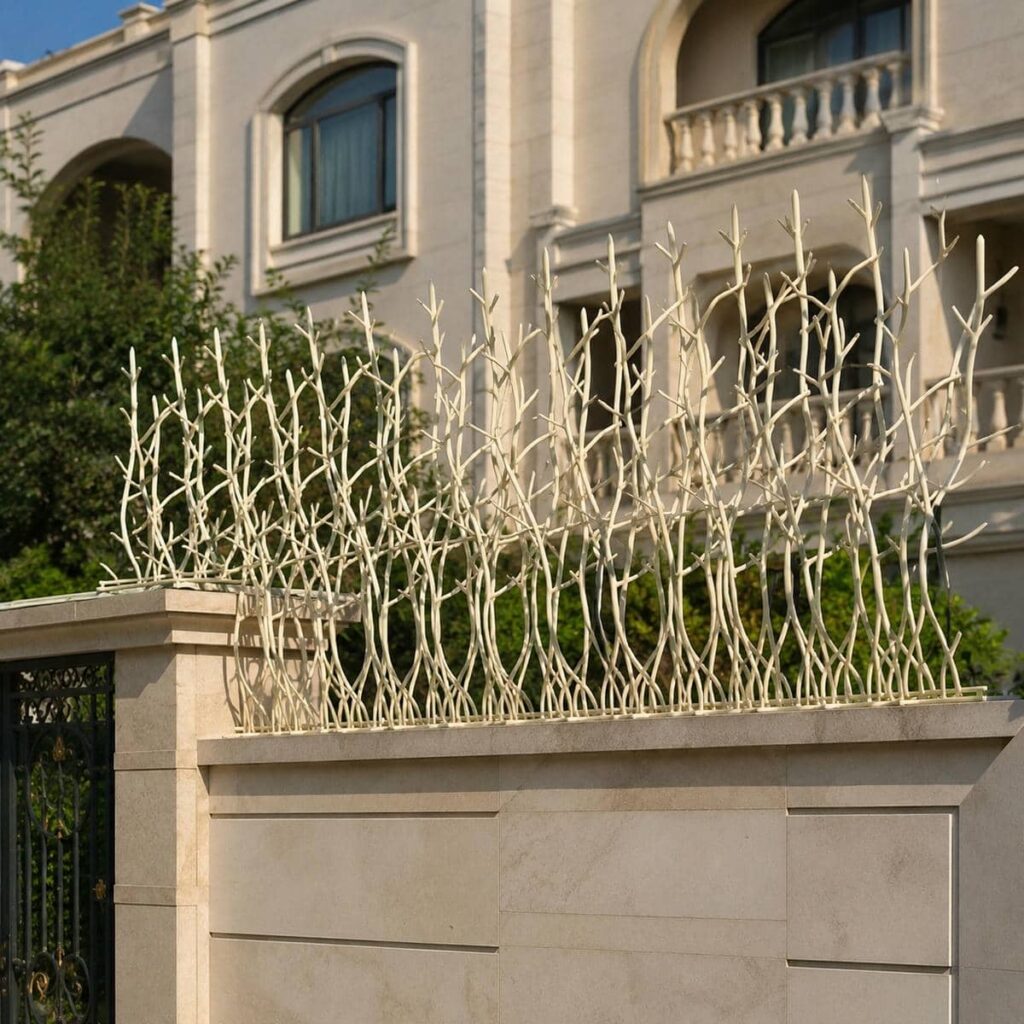 حفاظ دیوار شاخ گوزنی مشکی روی حصار زنجان